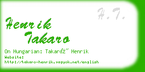 henrik takaro business card
